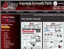 Tablet Screenshot of ajayauto.com